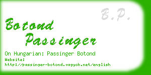 botond passinger business card